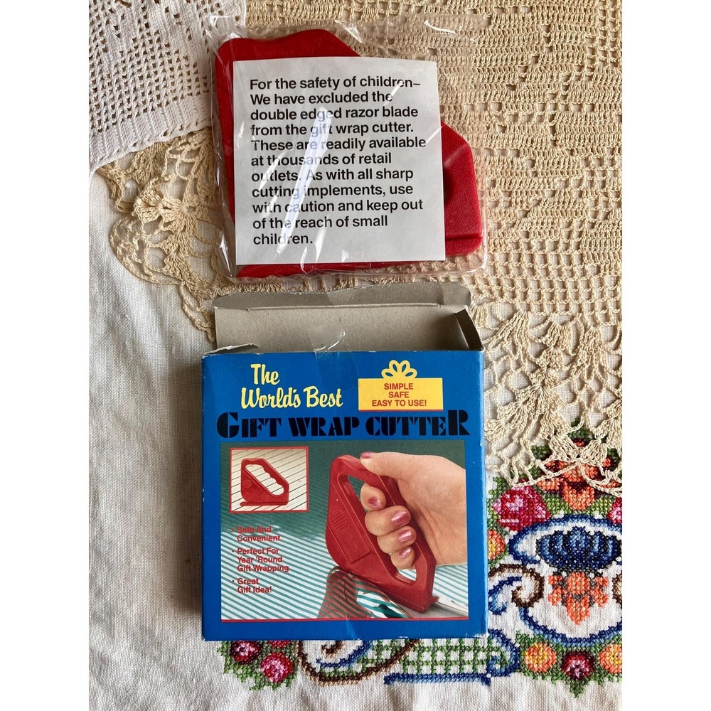 Vintage Gift Wrap Cutter New in Box Sealed Giftco Handy Wrapping Tool, 90s Craft